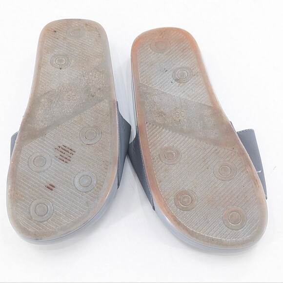 Steve Madden Grey Maddie Platform Flat Slip-On Sandals Size 7 - Picture 3 of 7